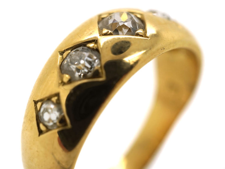 Victorian 18ct Gold Five Stone Diamond Ring