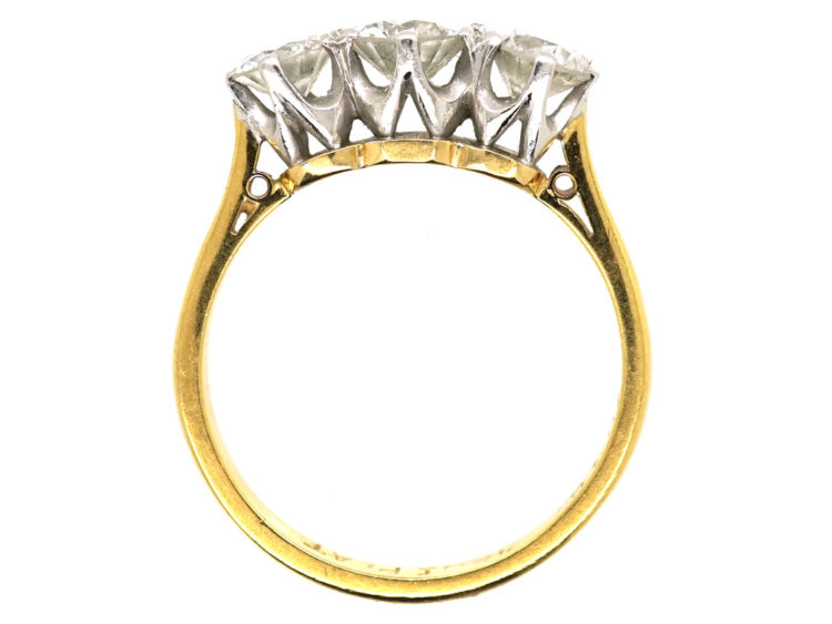 18ct Gold Three Stone Diamond Ring