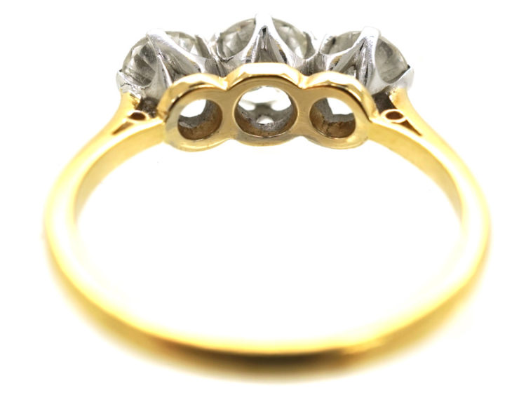 18ct Gold Three Stone Diamond Ring