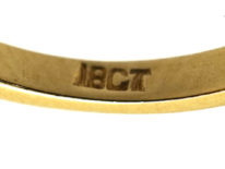 Art Deco Style 18ct Gold & Platinum Step Cut Design, Five Stone Diamond Ring