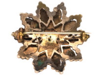 Victorian Bohemian Garnet Star Brooch