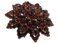 Victorian Bohemian Garnet Star Brooch
