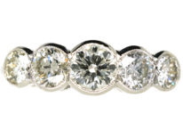 Platinum Five Stone Diamond Ring