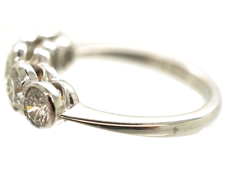 Platinum Five Stone Diamond Ring