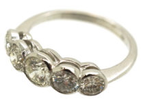 Platinum Five Stone Diamond Ring