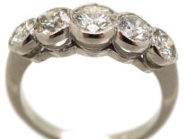 Platinum Five Stone Diamond Ring