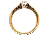 Edwardian 18ct Gold & Diamond Solitaire Ring