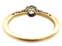 Edwardian 18ct Gold & Diamond Solitaire Ring