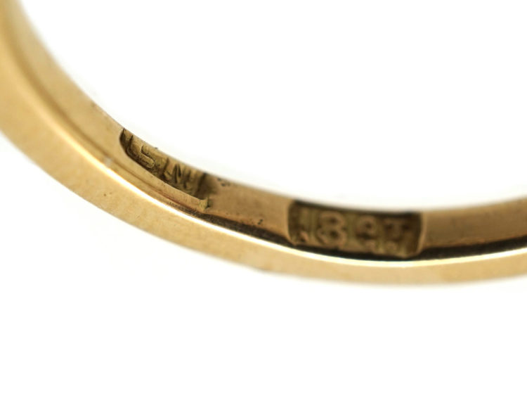 Edwardian 18ct Gold & Diamond Solitaire Ring