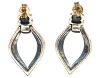Silver & Marcasite Drop Earrings