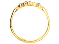 Edwardian 18ct Gold & Platinum Diamond Cluster Ring