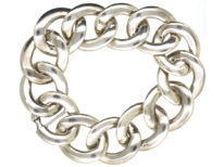 Silver Overlapping Circles Bracelet
