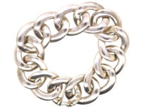 Silver Overlapping Circles Bracelet