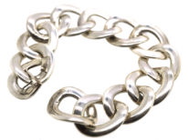 Silver Overlapping Circles Bracelet