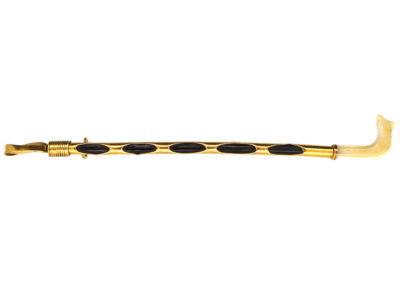 Edwardian 15ct Gold Riding Crop Brooch