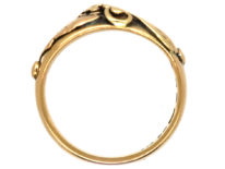 14ct Gold Ring With Leaves & Flower Motif