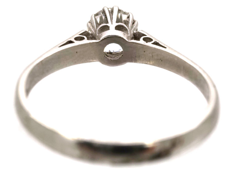 Art Deco Platinum & Diamond Solitaire Ring