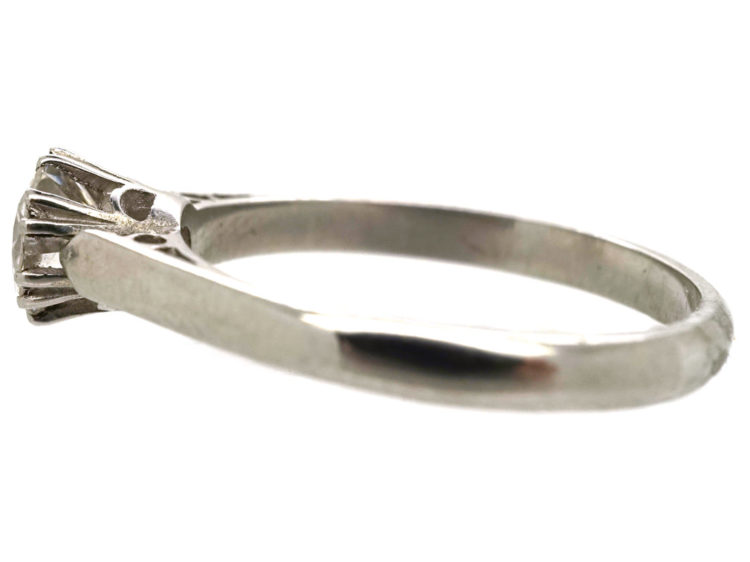 Art Deco Platinum & Diamond Solitaire Ring