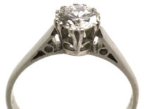 Art Deco Platinum & Diamond Solitaire Ring