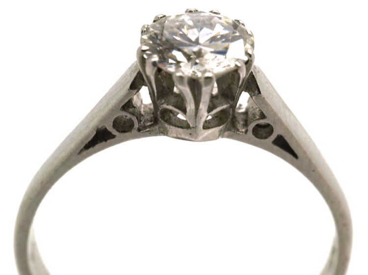Art Deco Platinum & Diamond Solitaire Ring