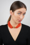 Georgian 23 Strand Coral Necklace with 18ct Gold Clasp