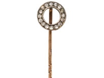 Edwardian Silver & Paste Winning Post Tie Pin