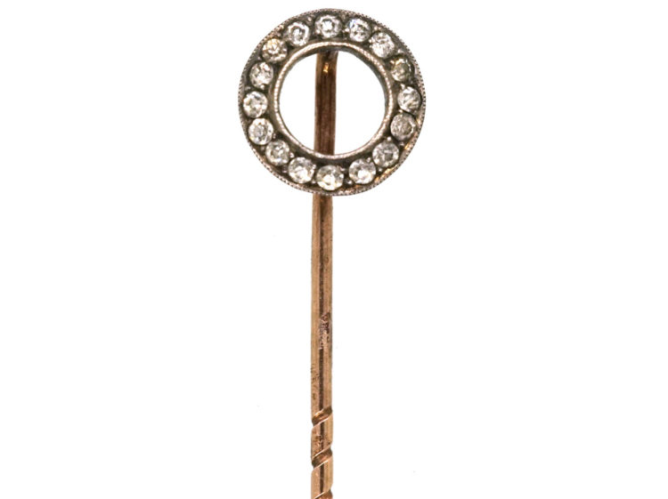 Edwardian Silver & Paste Winning Post Tie Pin