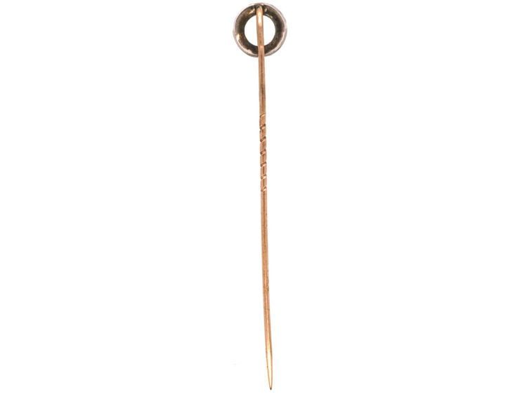 Edwardian Silver & Paste Winning Post Tie Pin