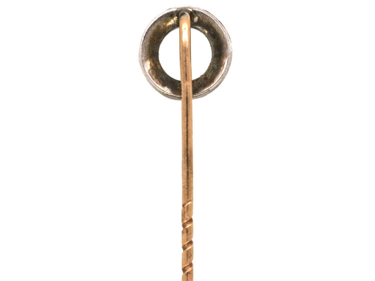 Edwardian Silver & Paste Winning Post Tie Pin