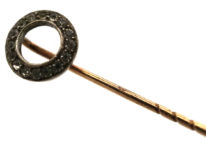 Edwardian Silver & Paste Winning Post Tie Pin