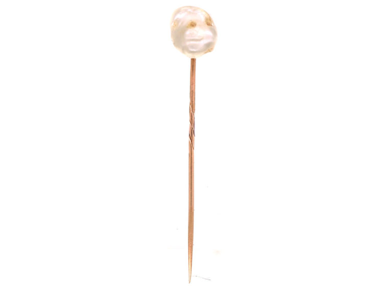 Large Baroque Pearl Tie Pin