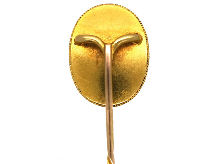 Victorian 18ct Gold & Lapis Lazuli Tie Pin