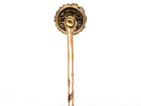 Victorian 18ct Gold, Rose Diamond & Natural Pearl Tie Pin