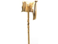 9ct Gold & Enamel Flag Tie Pin by Benzie for the Royal Lymington Yacht Club