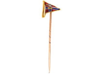 18ct Gold & Enamel Burgee Tie Pin for the Royal Lymington Yacht Club