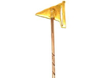 18ct Gold & Enamel Burgee Tie Pin for the Royal Lymington Yacht Club
