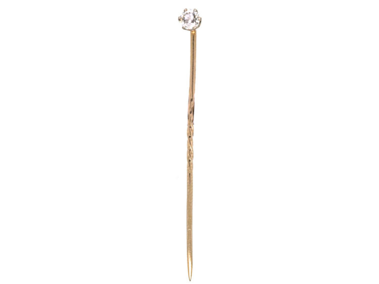 Diamond Solitaire Tie Pin