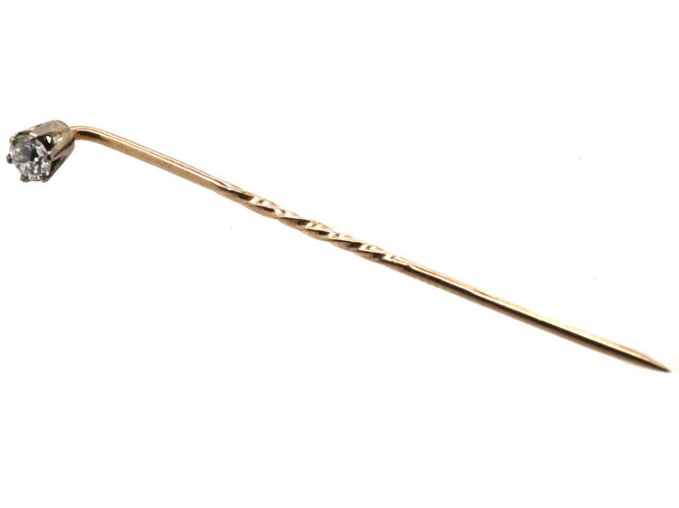 Diamond Solitaire Tie Pin