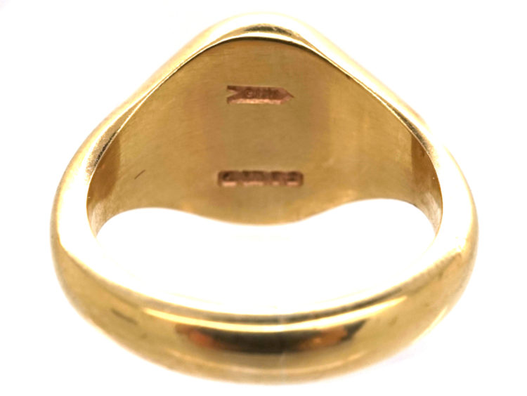 9ct Gold Signet Ring with Unicorn Intaglio