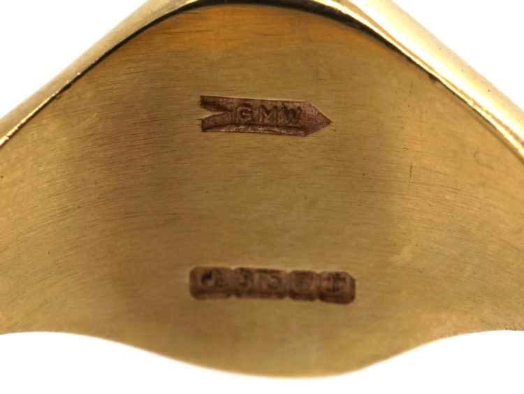 9ct Gold Signet Ring with Unicorn Intaglio