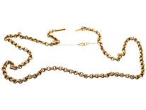 Victorian 9ct Gold Chain with Barrel Clasp