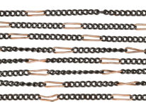 Gun Metal & Gold Plated Long Guard Chain