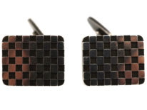 Georg Jensen Silver Chequerboard Cufflinks