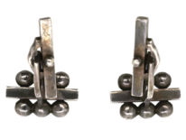 Georg Jensen Silver Cufflinks Designed by Harald Nielsen