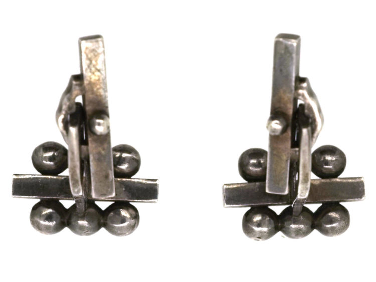 Georg Jensen Silver Cufflinks Designed by Harald Nielsen