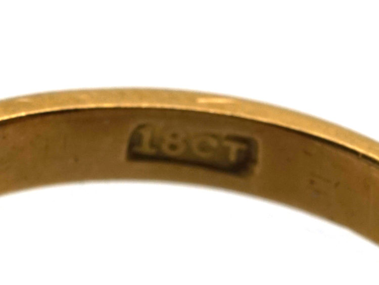 Edwardian 18ct Gold, Three Stone Diamond Ring