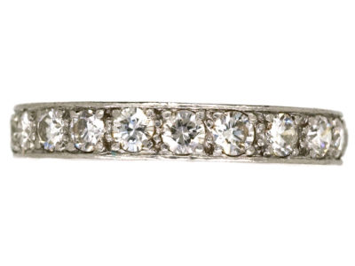 Art Deco Platinum & Diamond Set Eternity Ring