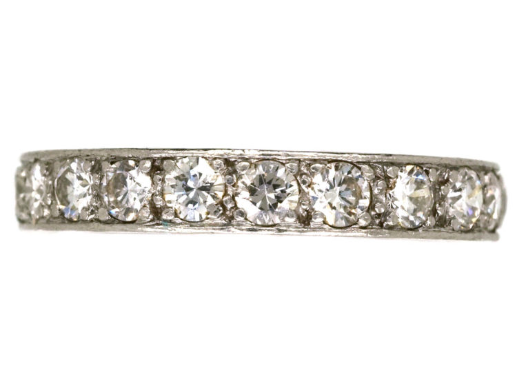 Art Deco Platinum & Diamond Set Eternity Ring