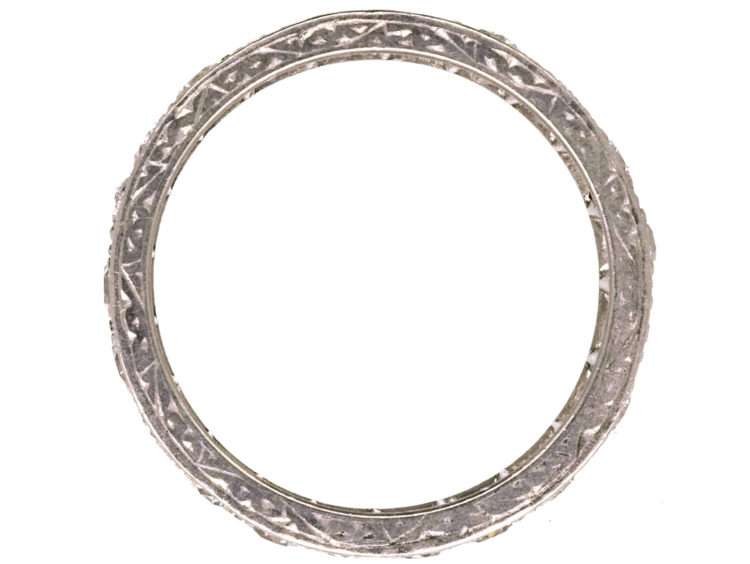 Art Deco Platinum & Diamond Set Eternity Ring