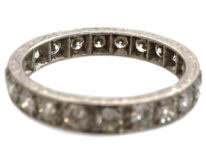 Art Deco Platinum & Diamond Set Eternity Ring